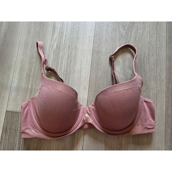 Victorias Secret 34C Shimmer Lined Demi Bra Pink - Picture 5 of 7
